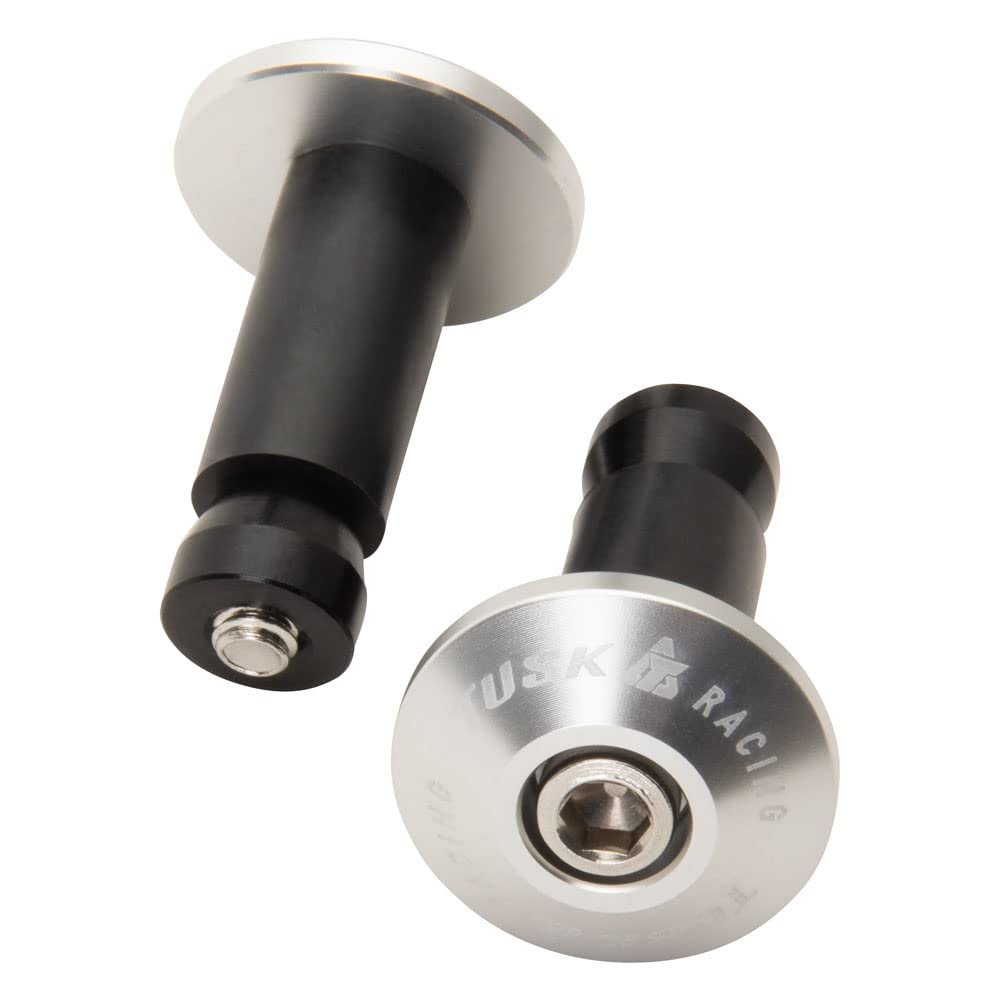 Silver TUSK Bar Ends for Motorbike Riders in Urban Areas
| TUSK Silver Bar Ends with Anti-Slip Surface for Off-Road Adv