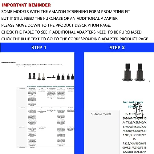 FENRIR Motorcycle Handlebar Bar End Mirror CNC Aluminum Black Round Cafe Racer Anti-vibration Anti-glare Large Field of