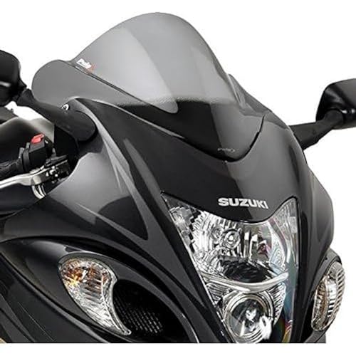 Puig 4826H Light Smoke Racing Screen for Motorcyclists during Night Rides - Reflective VisibilityEnhancer