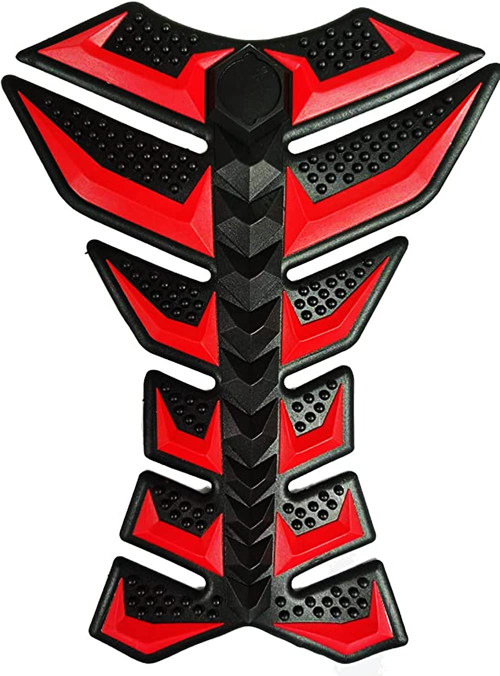 Universal 3D Red Rubber Side Tank Pad Protector for Honda, Suzuki, Yamaha, Kawasaki, and MoreCompatible with CBR1000RR,